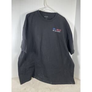 Hillbilly Flannel Co T-shirt American Flag Print Don't Tread On Me Snake Black